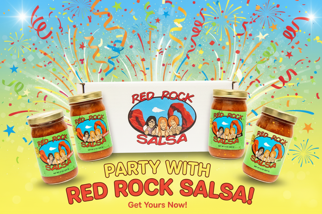 Red Rock Salsa Party Banner - All Products with Gift Box